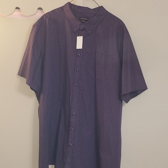 Beautiful purple, button shirt. It has thin lines through it. 5xl NEW with tag. - Picture 1 of 5